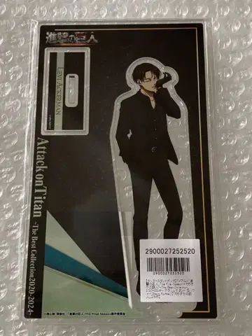 진격의 거인 가라오케의 철인 블랙 수트 아크릴 스탠드 리바이 2