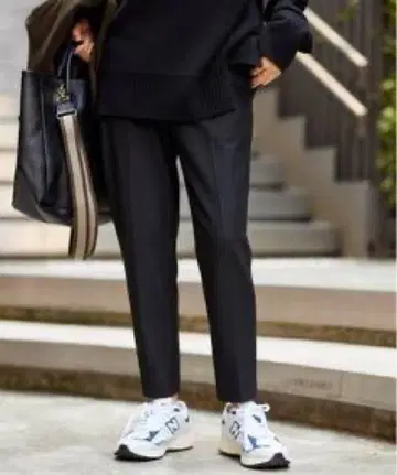 FRAMeWORK T/R 양면 기모 팬츠 블랙 36