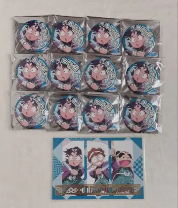 닌타마 란타로 가라오케 철인 캔뱃지 셋츠노 키리마루 금박 엽서