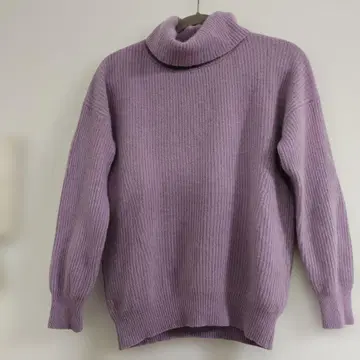 새상품급 SHIPS 라벤더 터틀넥 스웨터 니트