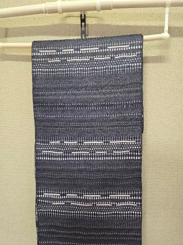 하카타 오리 오카노 문 나고야 오비(약 24cm) 꼬인 격자