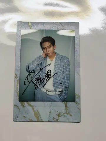 타카하시 유우리 친필 사인 폴라로이드