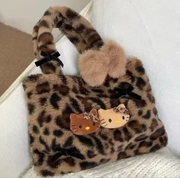 즉시 구매 O.K 레오파드 무늬 키티 토트백