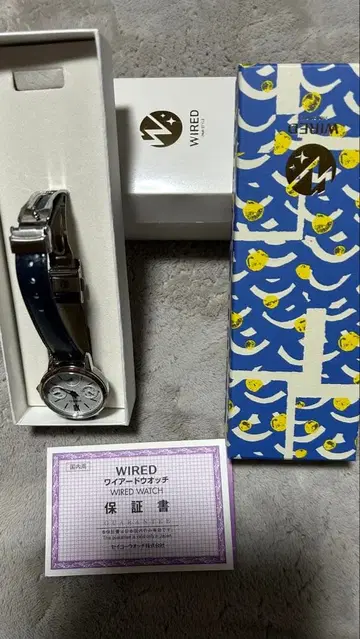 WIRED 시계 실버 블루