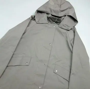 Zelal 후드 탈부착식 롱 코트 발수 가공