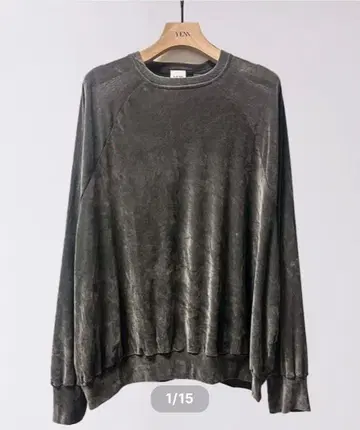 택 포함 새상품 [ YENN ] 플로키 튤 풀오버 차콜