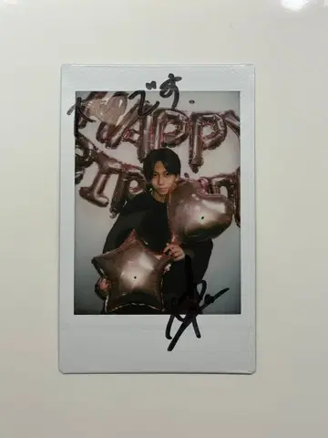 타카하시 유리 댓글+친필 사인 폴라로이드