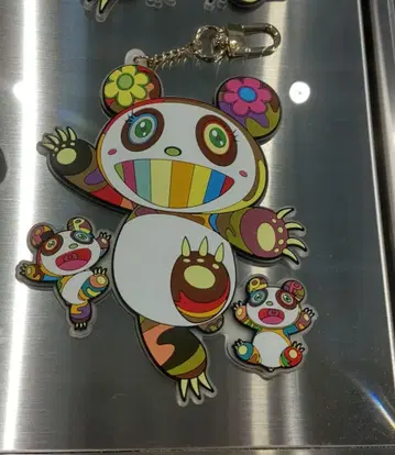 24시간 한정 판매 무라카미 다카시 팬더 러버 키링 카이카이키키