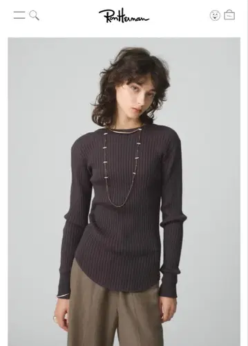 RHC 백 오픈 립 풀오버 XS