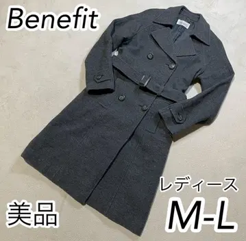 [새상품급] Benefit 그레이 더블 브레스트 코트 M-L