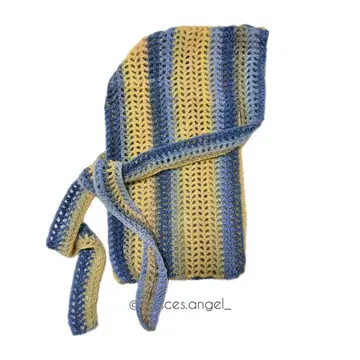 Crochet Durag 니트 손뜨개질 두라그 head wear 털실