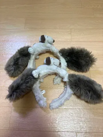 스누피 강아지 귀 머리띠 2세트 USJ