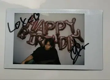 타카하시 유리 사인+댓글 포함 폴라로이드