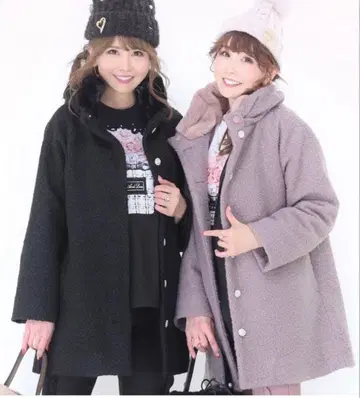 후드 부착 보아 자켓 그레이