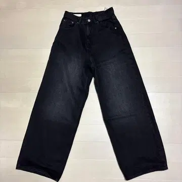 ZARA 배기 데님 블랙 34