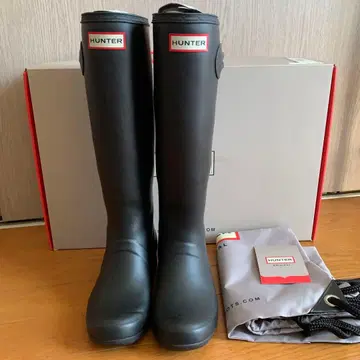[ 새상품급 ] HUNTER 헌터 레인부츠 장화 블랙
