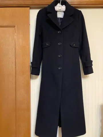 Loulou 네이비 롱 코트