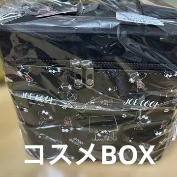 JOE COOL 스누피 거울 포함 화장품 BOX 블랙