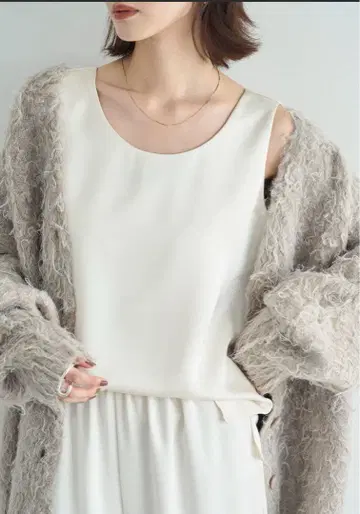 앞뒤 2way 빈티지 새틴 탱크탑