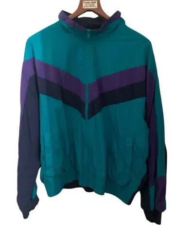 ADVENTURE 나일론 자켓 터콰이즈 보라색