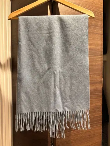 남성용 여성용 머플러 옅은 스카이블루