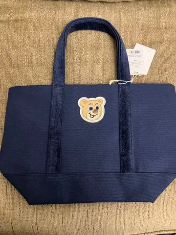 러브러리 바이 페이 올드 테디 토트백 스몰 네이비 미사용 새상품