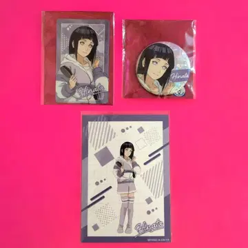 나루토 NARUTO 히나타 캔뱃지 특전 포스카 카드