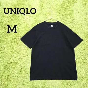 [유니클로] U 크루넥 T M 블랙 고급 코튼 다용도 심플 무지