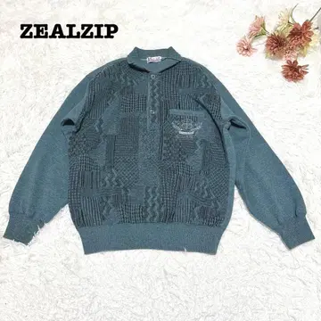 s.2174 [지엘 지퍼] 남성용 긴팔 스웨터 풀오버 카라 부착 M