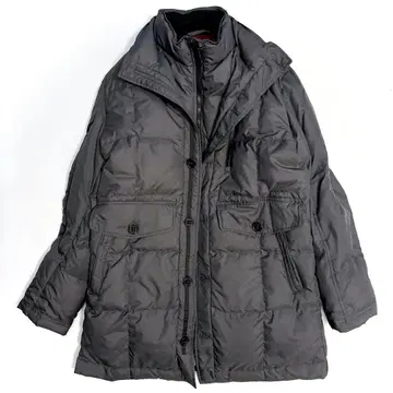새상품급 타카시마야 다운 코트 다운 90% 페더 10% L 다크 그레이