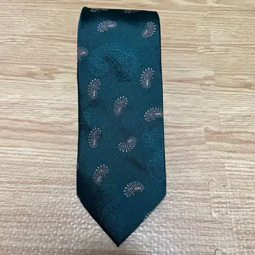 [ 새상품급 ] 다크 그린 페이즐리 무늬 넥타이 폴스미스
