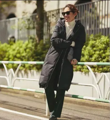 STATE OF MIND 다운 코트 더블 지퍼 2way 블랙 L