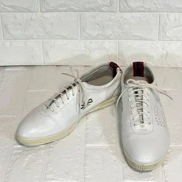 TOP SEVEN 탑세븐 가죽 스니커즈 화이트 약 26.5cm 천연 가죽