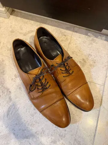 브라운 드레스 신발 26cm 일본제 around the shoes