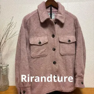 Rirandture 핑크 샤기 자켓 사이즈 1