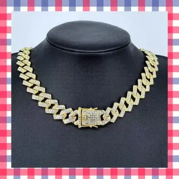 [대반향] 키헤이 체인 고져스 목걸이 지르코니아 골드