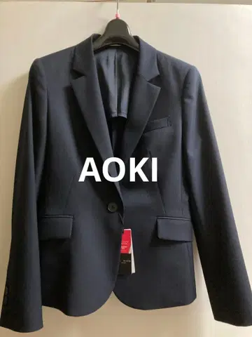 아오키 수트 자켓 스트라이프 블랙 다크 네이비 여성용 7호