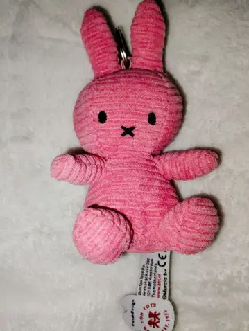 미피 키링 코듀로이 핑크 약 12cm