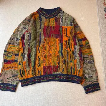 COOGI 쿠지 3D 니트 올 패턴 스웨터 빈티지