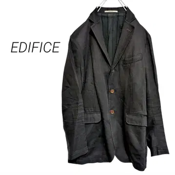 [ 에디피스 ] 테일러드 자켓 린넨 혼방 워셔블 일본제 다크 브라운