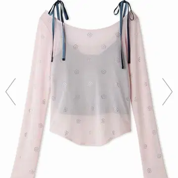 LILY BROWN MARY QUANT 데이지 시어 튤 상의