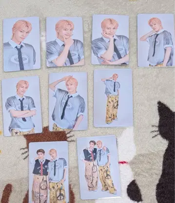 DXTEEN 후쿠다 아유타 팬미팅 트레이딩 카드 9장