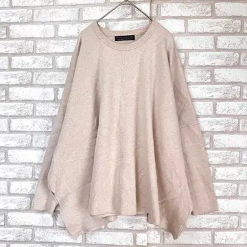 이본 이네드 누벨바그 돌먼 니트 베이지 M 면 100