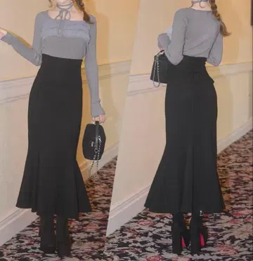 미셸 마카롱 어른의 슬림 레그 스커트