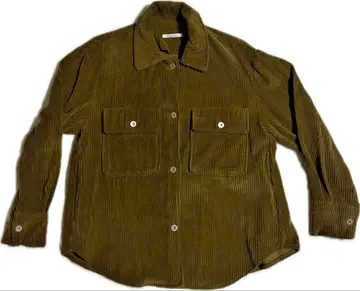 helk (Elke & YLVA) 코듀로이 셔츠 올리브 그린