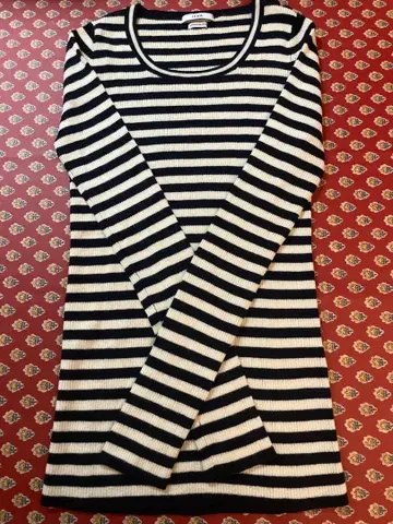 IENA 이에나 수입 얀 보더 울 니트 긴팔 클리닝 완료