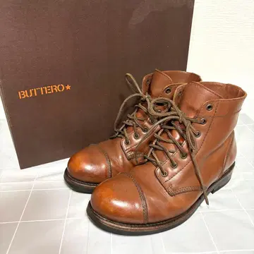 새상품급 BUTTERO B4428 이탈리아제 레이스업 부츠 40