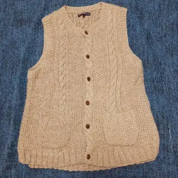 TIGRE BROCANTE 케이블 짜임 니트 베스트