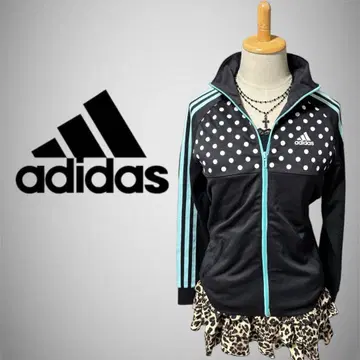 아디다스 저지 블랙 스카이블루 Y2K 헤이세이 갸루 모리걸