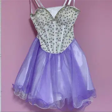 엔젤알 Angel R 비쥬 미니 드레스 퍼플